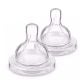 Εικόνα της Θηλή Philips Avent Natural από Σιλικόνη Αργής Ροής για 1+ μηνών 2τμχ SCY761/02