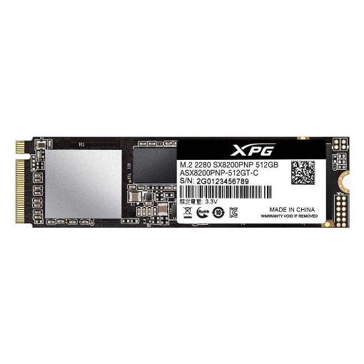 Εικόνα της Δίσκος SSD Adata XPG SX8200 Pro 512GB PCIe Gen3x4 M.2 2280 ASX8200PNP-512GT-C