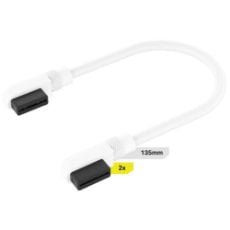 Εικόνα της Cables Corsair iCUE LINK Slim 90° Connectors 2 x 135mm White CL-9011134-WW