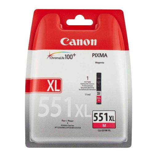 Εικόνα της Μελάνι Canon CLI-551M XL Magenta 6445B004 (Plastic Box)
