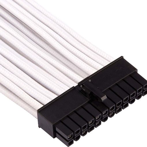 Εικόνα της Corsair Premium Sleeved ATX 24-Pin Cable Type-5 Gen5 White CP-8920296