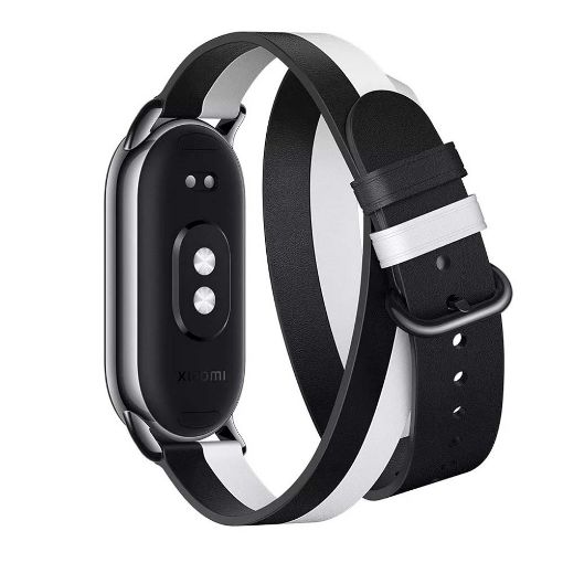 Εικόνα της Xiaomi Smart Band 8 Double Wrap Strap Black & White BHR7311GL