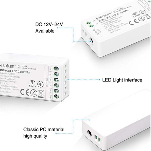 Εικόνα της Set LED Line Prime LED Strip COB RGB + CCT 5m 840 LEDs/m with Remote Control & Adapter