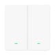 Εικόνα της Smart Χωνευτός Διακόπτης Gosund SW9 WiFi με Διπλό Πλήκτρο White