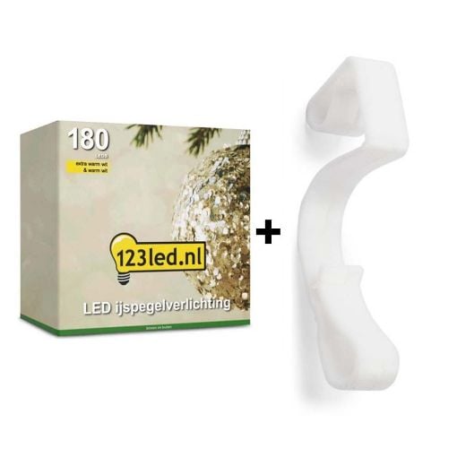Εικόνα της Λαμπάκια Κουρτίνα 123LED Extra Warm White & Warm White 180LEDs 8.5m