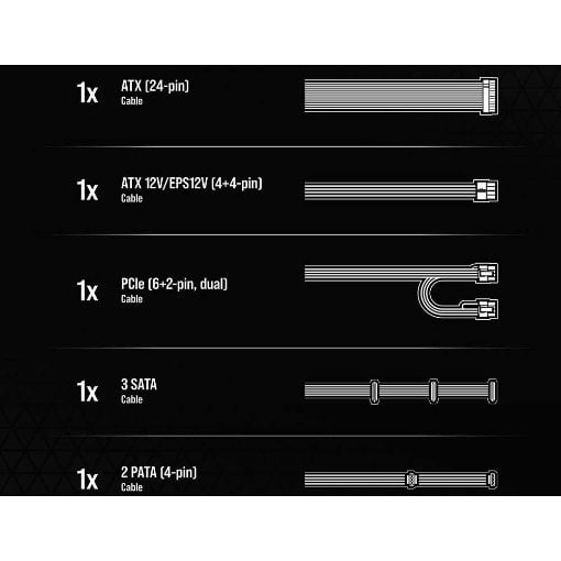 Εικόνα της Τροφοδοτικό Corsair CX650 650W 80 Plus Bronze Black CP-9020278-EU