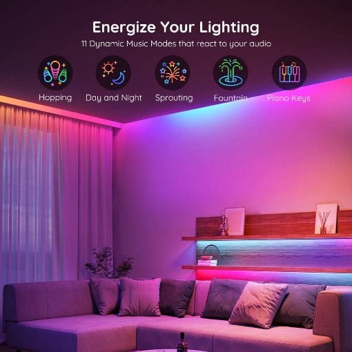 Εικόνα της Govee RGBIC Basic Wi-Fi & Bluetooth LED Strip Lights 5m H618A