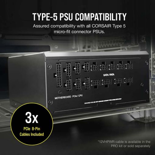 Εικόνα της Corsair Premium Sleeved PSU Cables Starter Kit Type-5 White CP-8920289