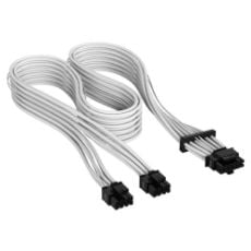 Εικόνα της Corsair Premium Sleeved 12+4pin PCIe Gen5 Cable 12VHPWR 600W Type-5 Gen4 White CP-8920324
