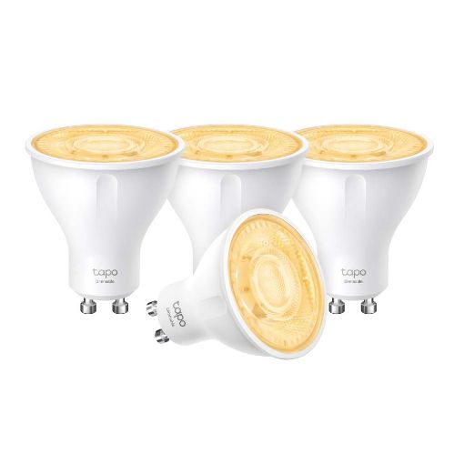 Εικόνα της Smart Wi-Fi Spotlight Tp-Link Tapo L610 GU10 2.9W Dimable Warm White (4-Pack)