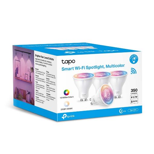 Εικόνα της Smart Wi-Fi Spotlight Tp-Link Tapo L630 GU10 3.7W Dimable Multicolor (4-Pack)