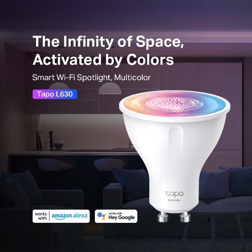 Εικόνα της Smart Wi-Fi Spotlight Tp-Link Tapo L630 GU10 3.7W Dimable Multicolor (4-Pack)