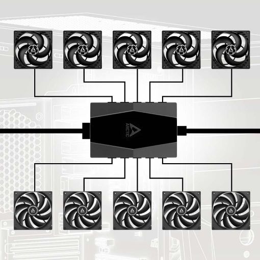 Εικόνα της Arctic Case Fan Hub PWM 10-port ACFAN00175A