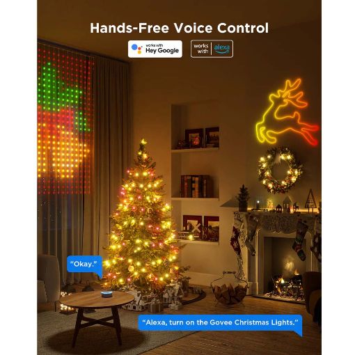 Εικόνα της Λαμπάκια Govee Christmas String Lights Wi-Fi RGBIC 20m H70C2