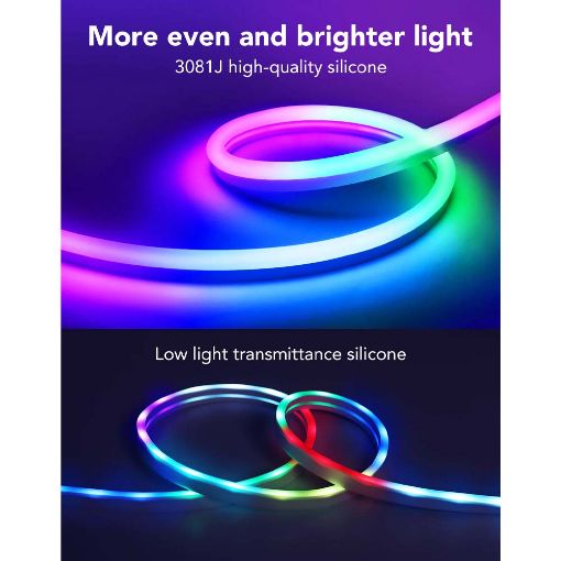 Εικόνα της Govee Neon LED Rope Light WiFi RGBIC IP67 5m H61A2