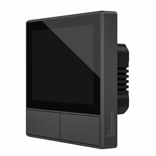 Εικόνα της Smart Χωνευτός Διακόπτης Sonoff NSPanel-EU Wi-Fi & Οθόνη με Δύο Πλήκτρα Black