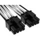 Εικόνα της Corsair Premium Sleeved Single PCIe Cable Gen5 White/Black CP-8920333