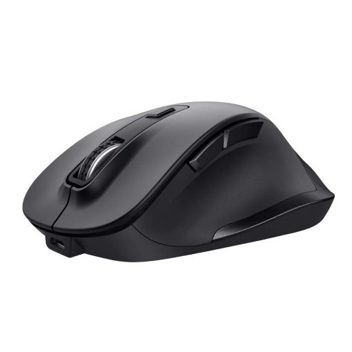 Εικόνα της Ποντίκι Trust Fyda Eco Wireless Rechargeable Black 24727
