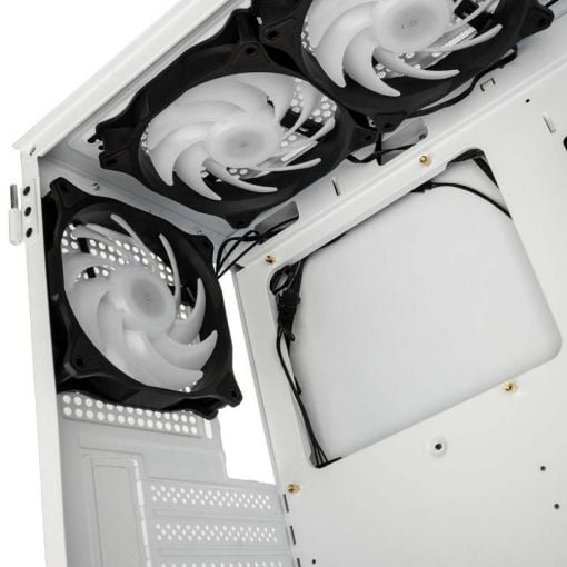 Εικόνα της Kolink Observatory MX Mesh RGB Tempered Glass White PGW-CH-KOL-118