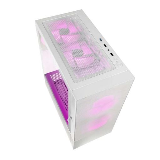 Εικόνα της Kolink Observatory MX Mesh RGB Tempered Glass White PGW-CH-KOL-118