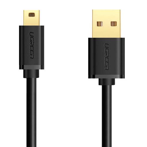 Εικόνα της Καλώδιο Ugreen USB-A Male σε mini USB-B Male 1m Black 10355