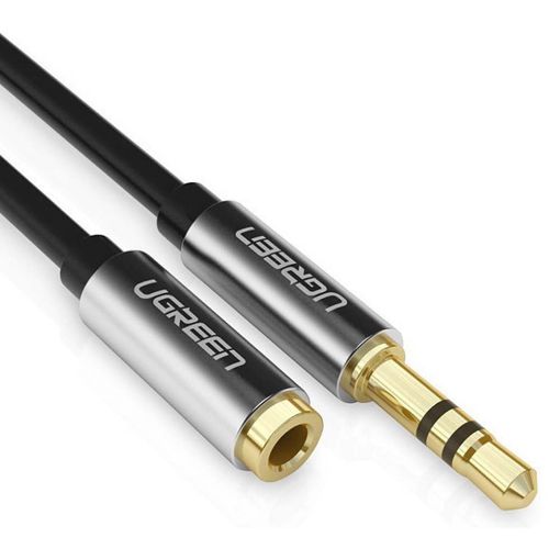 Εικόνα της Καλώδιο Ugreen 3.5mm M/F 1m Silver 10592