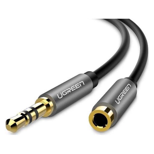 Εικόνα της Καλώδιο Ugreen 3.5mm M/F 1m Silver 10592