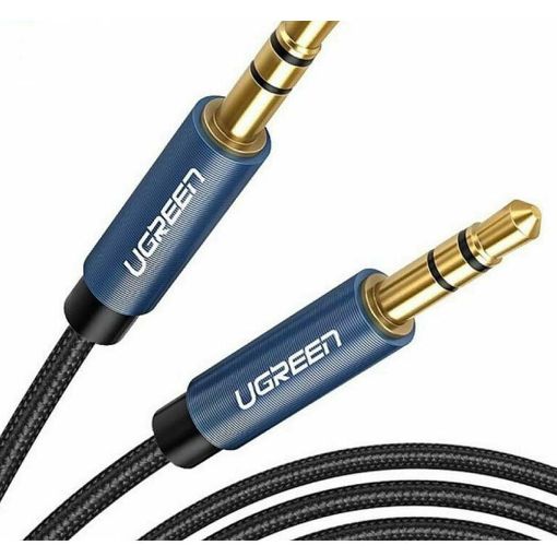 Εικόνα της Καλώδιο Ugreen AV112 Audio 3.5mm M/M 1.5m Black/Blue 10686