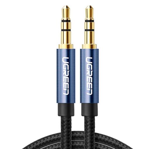 Εικόνα της Καλώδιο Ugreen AV112 Audio 3.5mm M/M 1.5m Black/Blue 10686