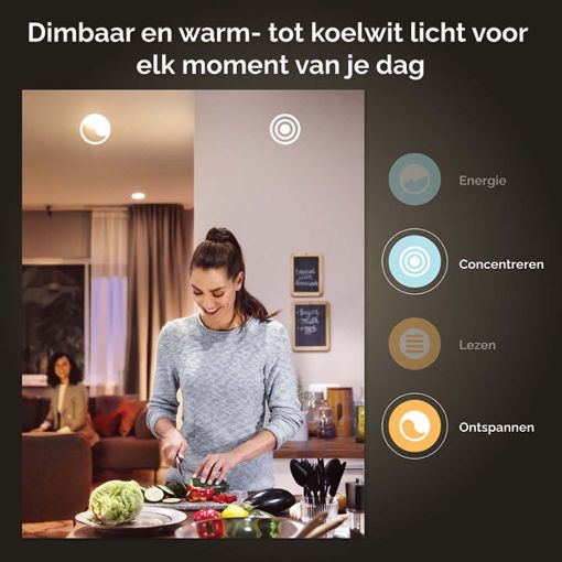 Εικόνα της Philips Hue Smart Lamp Candle E14 White 470lm (2-Pack) 929003021102
