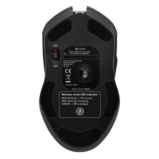 Εικόνα της Ποντίκι Sharkoon Skiller SGM3 RGB Wireless White