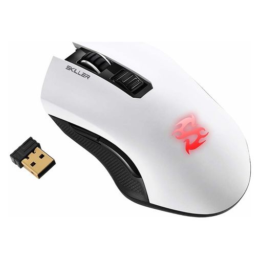 Εικόνα της Ποντίκι Sharkoon Skiller SGM3 RGB Wireless White