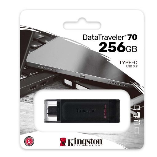 Εικόνα της Kingston DataTraveler 70 256GB USB-C Black DT70/256GB