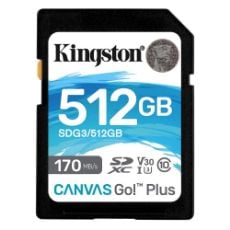 Εικόνα της Κάρτα Μνήμης SDXC Kingston Canvas Go! Plus 256GB U3 V30 UHS-I SDG3/256GB