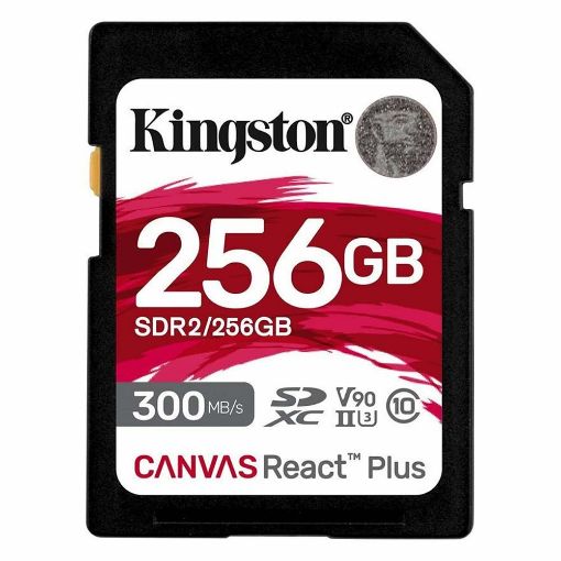 Εικόνα της Κάρτα Μνήμης SDXC Kingston React Plus 256GB U3 V90 UHS-II SDR2/256GB