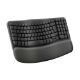 Εικόνα της Πληκτρολόγιο Logitech Wave Keys Ergonomic Wireless Graphite (US) 920-012304