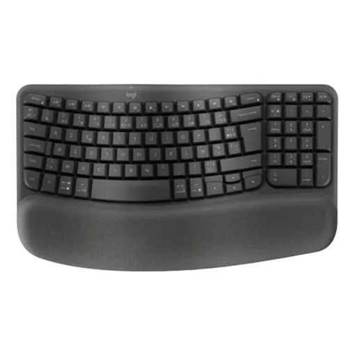 Εικόνα της Πληκτρολόγιο Logitech Wave Keys Ergonomic Wireless Graphite (US) 920-012304