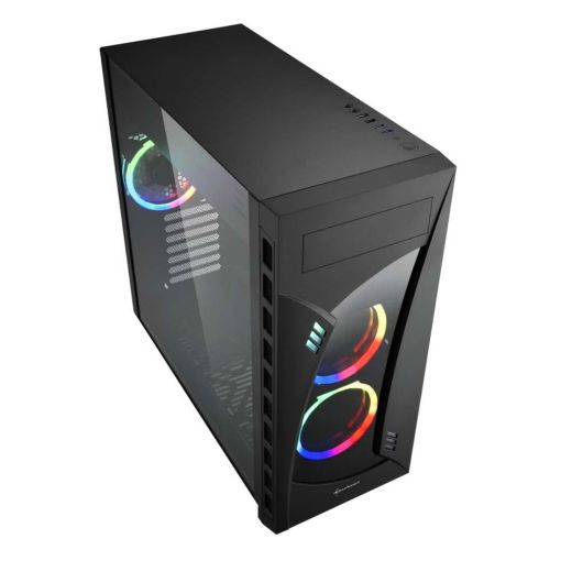 Εικόνα της Sharkoon Night Shark ARGB Tempered Glass Black