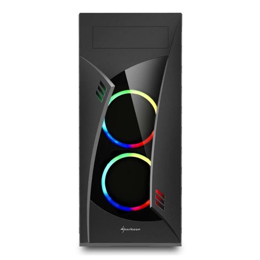 Εικόνα της Sharkoon Night Shark ARGB Tempered Glass Black