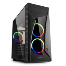 Εικόνα της Sharkoon Night Shark ARGB Tempered Glass Black