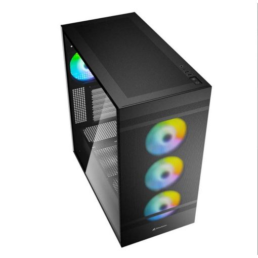 Εικόνα της Sharkoon Rebel C50 RGB ATX Tempered Glass Black