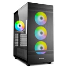 Εικόνα της Sharkoon Rebel C50 RGB ATX Tempered Glass Black