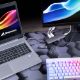 Εικόνα της Combo Adapter Sharkoon USB-C 4K with Ethernet Gray CBADG