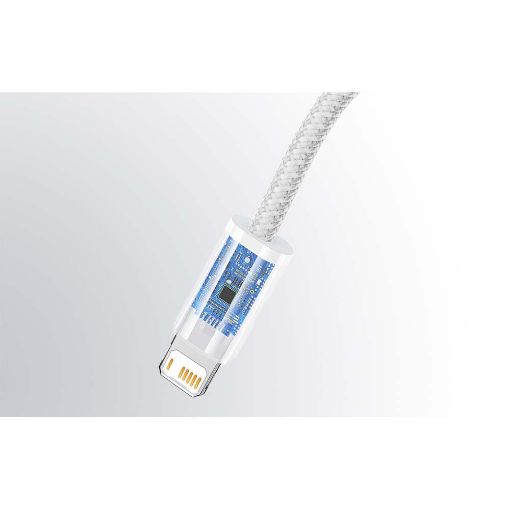 Εικόνα της Καλώδιο Baseus Dynamic USB Male to Lightning Male Braided 2.4A 1m White CALD000402