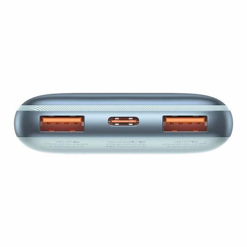 Εικόνα της Power Bank Baseus Bipow Pro Dual USB-A & USB-C 10000mAh 22.5W Blue PPBD040003
