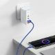 Εικόνα της Καλώδιο Baseus Crystal Shine USB-A to USB-C Braided 100W 1.2m Blue CAJY000403