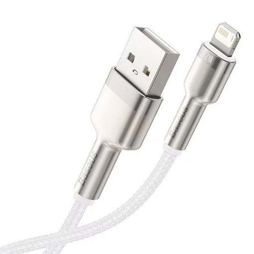 Εικόνα της Καλώδιο Baseus Cafule USB-A to Lightning 2.4A 2m White  CALJK-B02