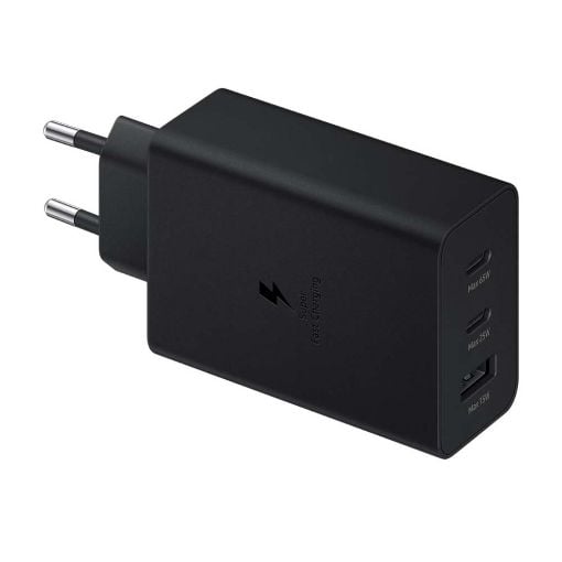 Εικόνα της Φορτιστής Samsung Trio 2x Type-C & USB 65W Black EP-T6530NBEGEU
