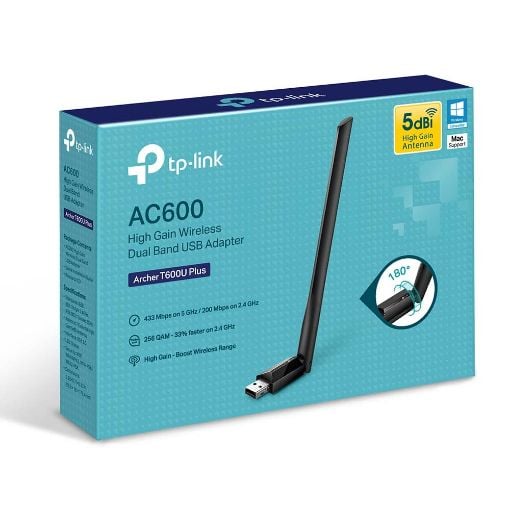 Εικόνα της WiFi USB Adapter Tp-Link Archer T600U Plus v1 Dual Band AC600