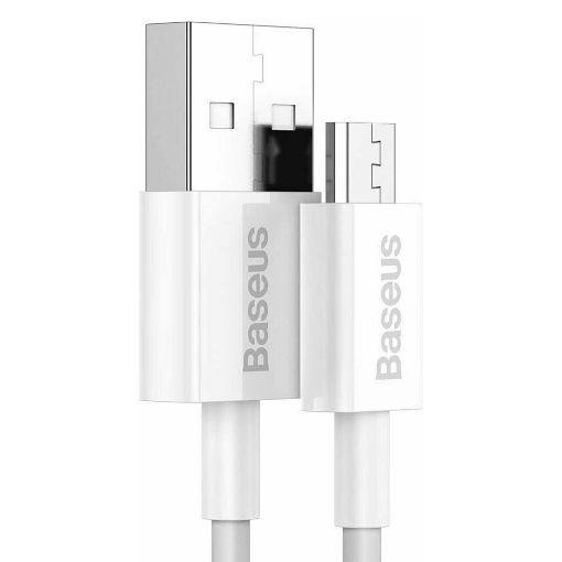 Εικόνα της Καλώδιο Baseus Superior Series USB to Micro USB 2A 2m White CAMYS-A02